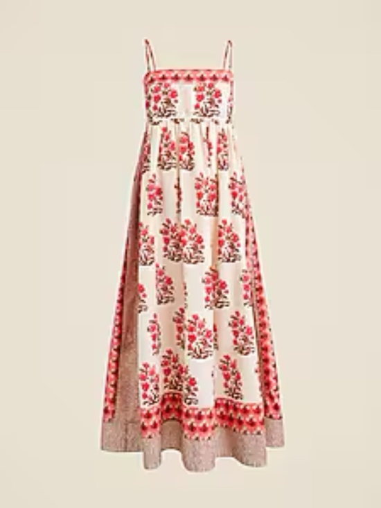 J. Crew Dresses & Skirts - J. Crew Cotton voile midi dress in block print